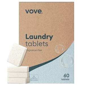 Vove Laundry‎ Detergent Tablets 60 Loads Fragrance & Plastic Free Stain Remover